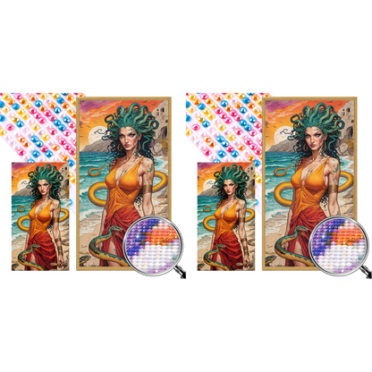 Medusa By The Sea - Full AB Round Drill Diamond Painting 40*75CM