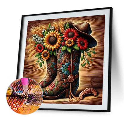 Boots - Full Square Drill Diamond Painting 40*40CM