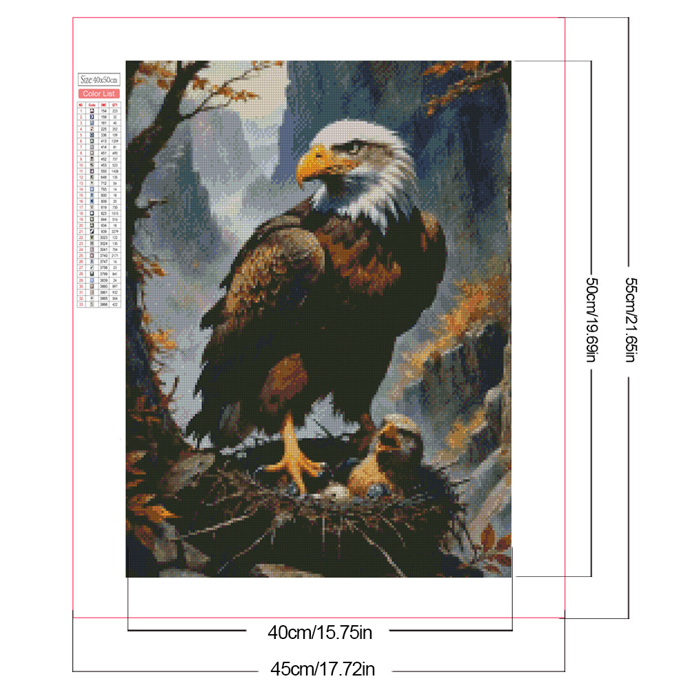 Eagle - Full Square Drill Diamond Painting 40*50CM