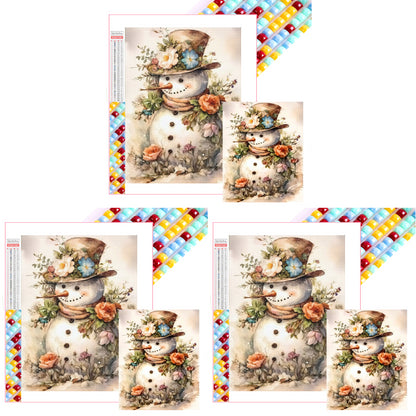 Snowman - Full Square Drill Diamond Painting 40*50CM