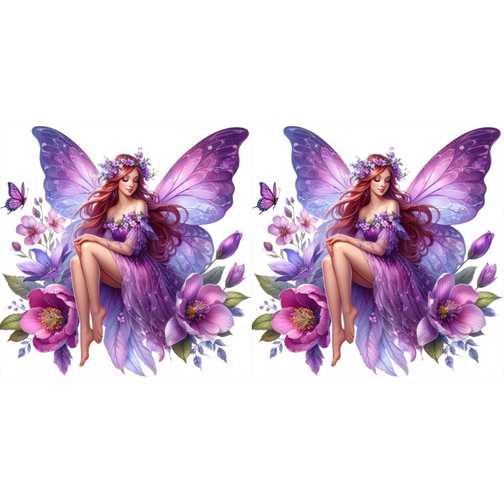 Butterfly Fairy - Full Round Drill Diamond Painting 40*40CM