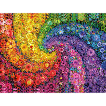 Flower Swirl - Full AB Square Drill Diamond Painting 65*45CM