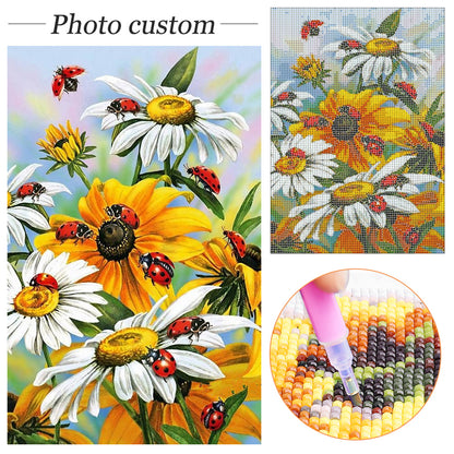 Flower Swirl - Full AB Square Drill Diamond Painting 65*45CM