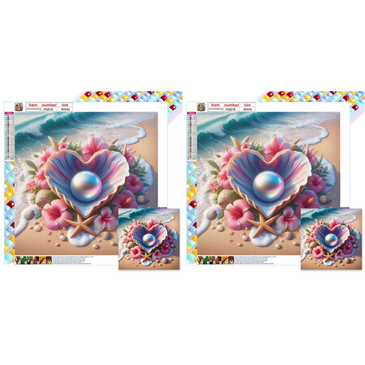 Seaside Shells - Full Square Drill Diamond Painting 40*40CM