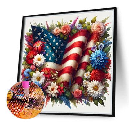 Independence Day - Full Round Drill Diamond Painting 40*40CM