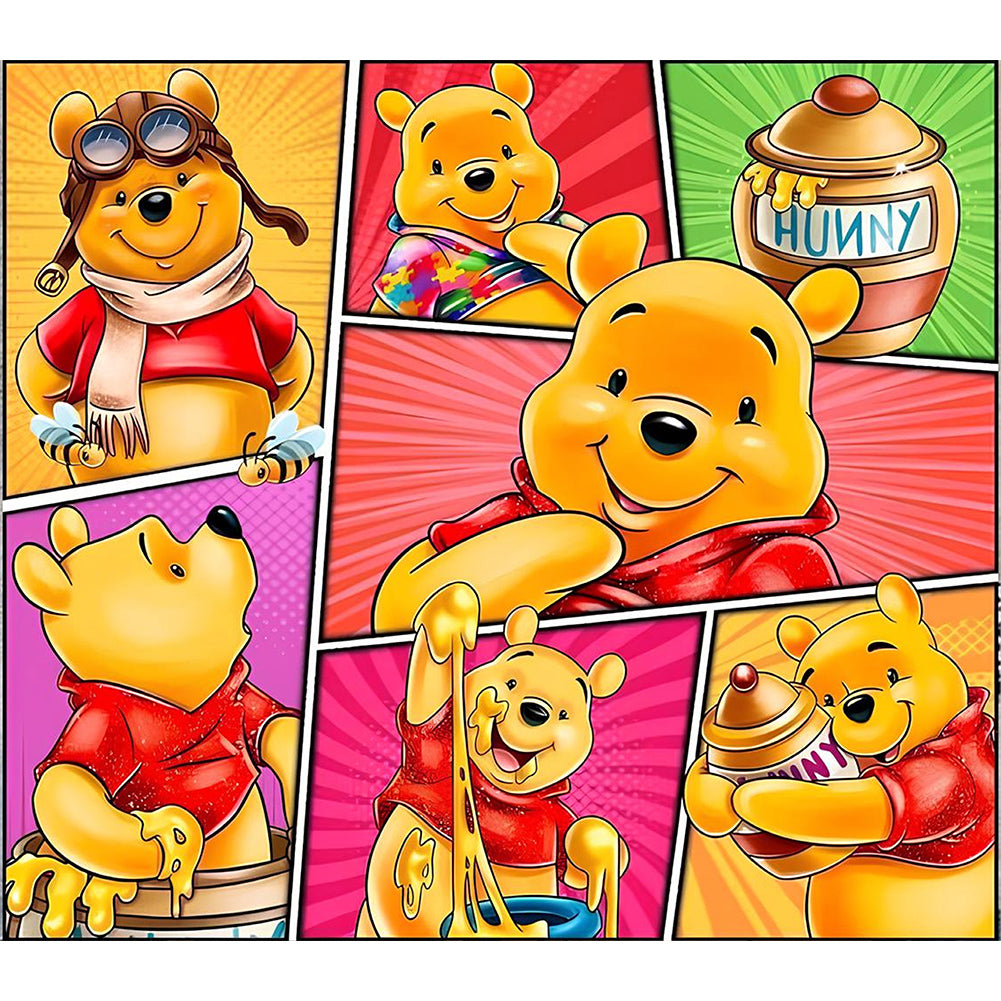 Winnie The Pooh - Full Round Drill Diamond Painting 45*40CM