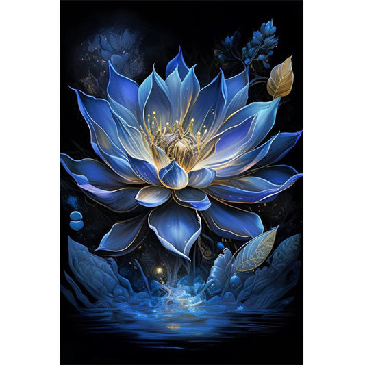 Dreamy Lotus - Full Round Drill Diamond Painting 40*60CM