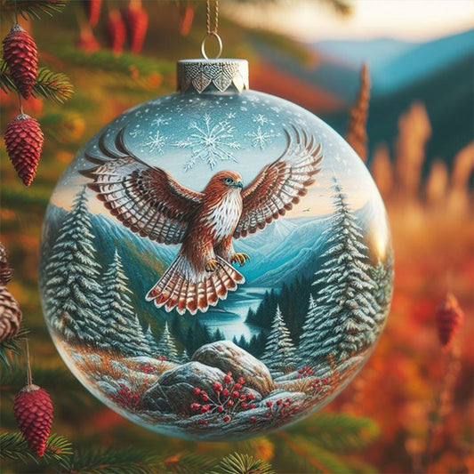 Winter Eagle Eggs - Full Round Drill Diamond Painting 30*30CM