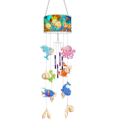 Marine Life Diamond Painting Wind Chime DIY Rhinestones Wind Chime Kit