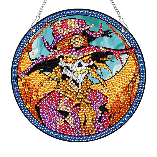 Halloween Skeleton Special Shape Diamond Painting Art Pendants for Wall Decor