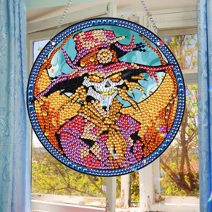 Halloween Skeleton Special Shape Diamond Painting Art Pendants for Wall Decor