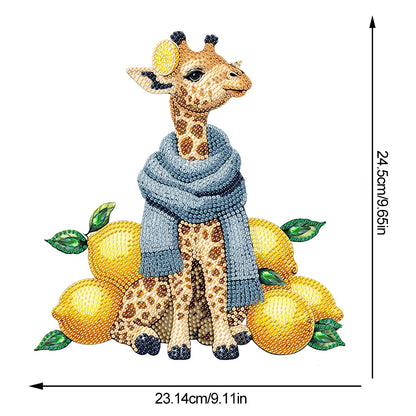 Acrylic Lemon Giraffe Diamond Painting Desktop Ornaments Bedroom Table Decor