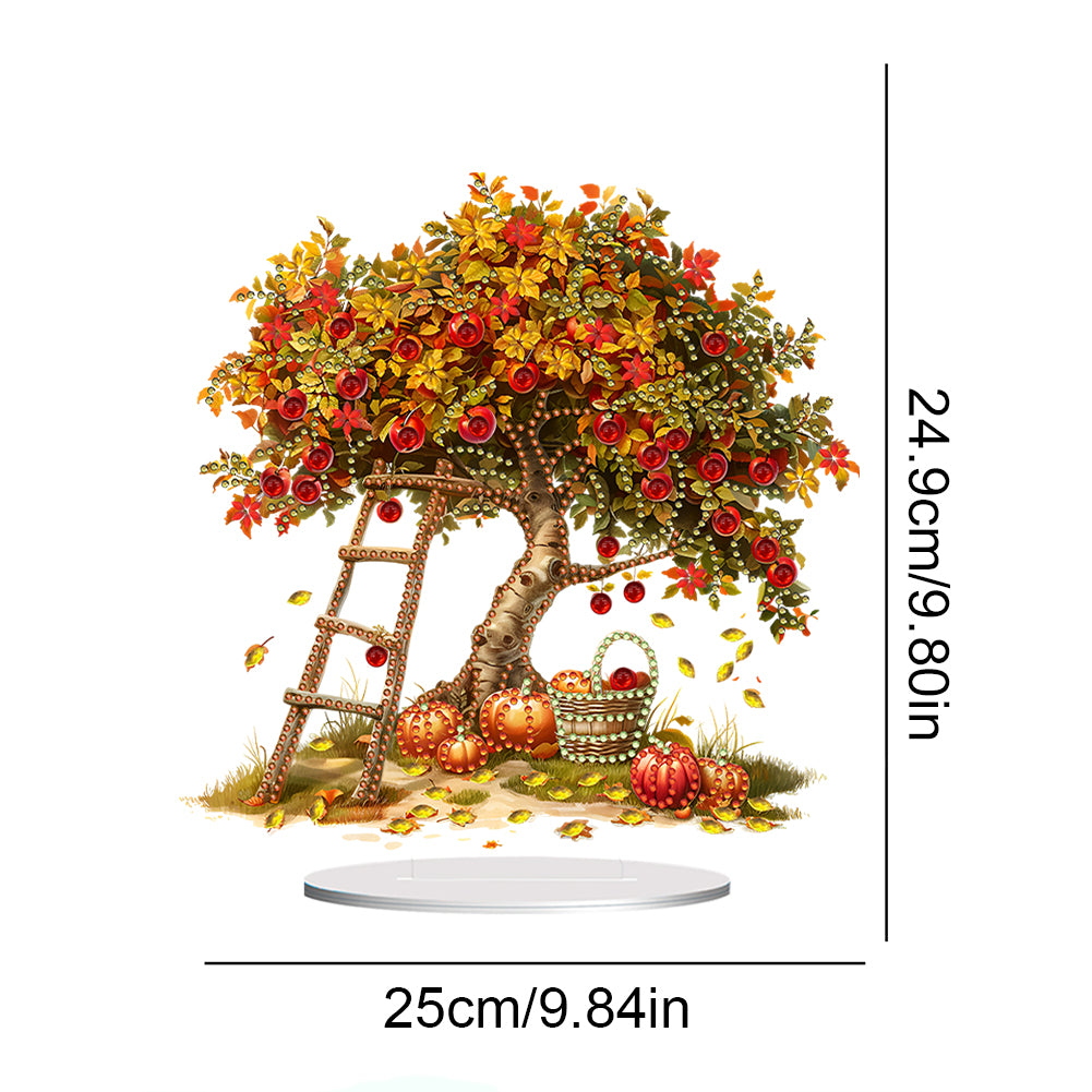 Special Shape Autumn Fruit Tree Desktop Diamond Art Kits Bedroom Table Decor