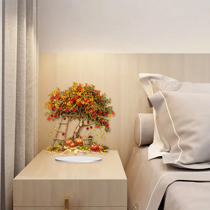 Special Shape Autumn Fruit Tree Desktop Diamond Art Kits Bedroom Table Decor