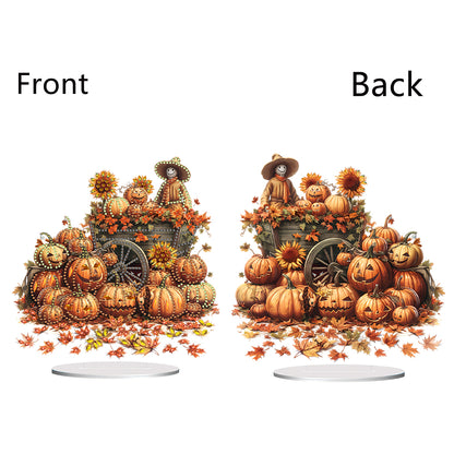 Special Shape Pumpkin Carriage Desktop Diamond Art Kits Bedroom Table Decor