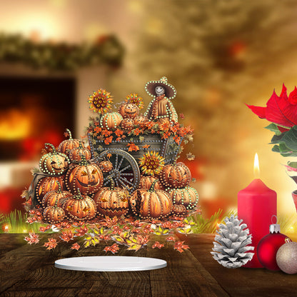 Special Shape Pumpkin Carriage Desktop Diamond Art Kits Bedroom Table Decor