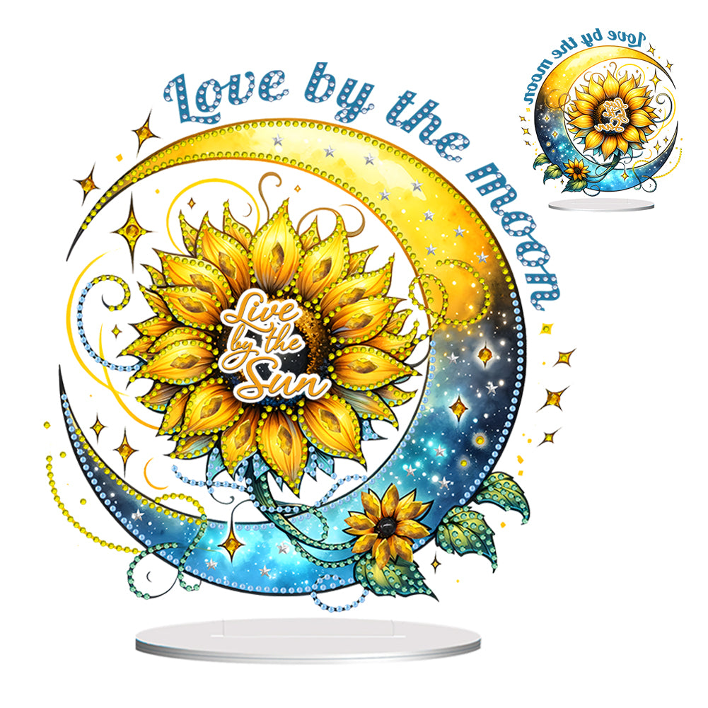 Special Shape Sunflower Butterfly Diamond Painting Desktop Decorations