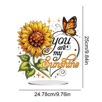 Special Shape Sunflower Moon Diamond Painting Desktop Decorations for Home Decor