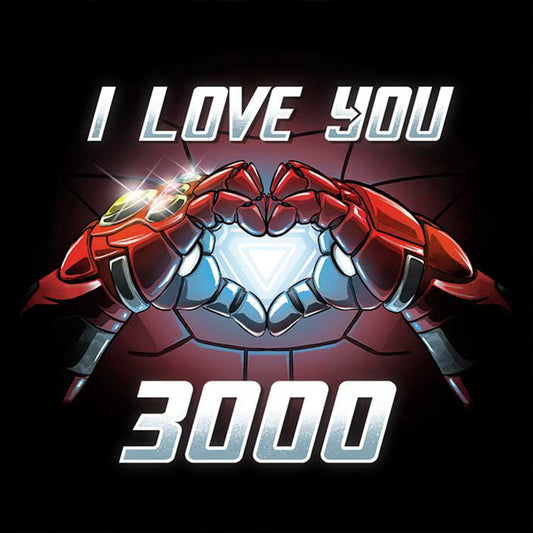 Silhouette I Love You 3000 Iron Man - Full Round Drill Diamond Painting 40*40CM