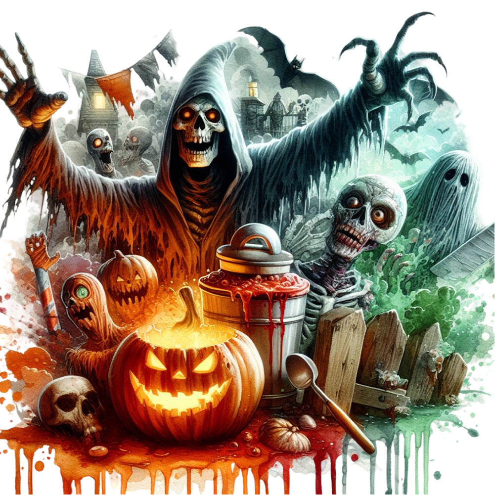 Halloween Horror Nights - Full Round Drill Diamond Painting 40*40CM