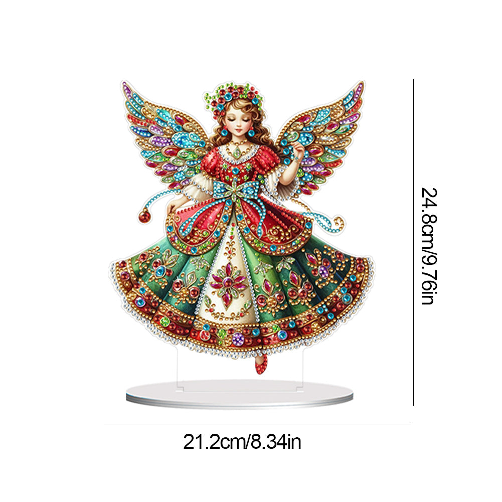 Special Shape Angel Girl Table Top Diamond Painting Ornament Kits for Bedroom