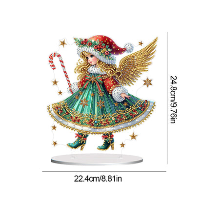 Special Shape Angel Girl Table Top Diamond Painting Ornament Kits for Bedroom