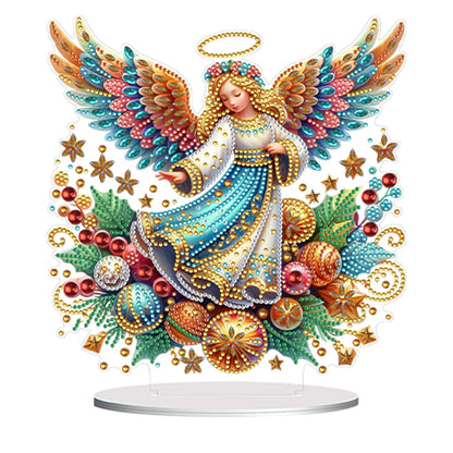 Special Shape Angel Girl Table Top Diamond Painting Ornament Kits for Bedroom
