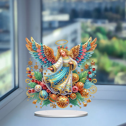 Special Shape Angel Girl Table Top Diamond Painting Ornament Kits for Bedroom