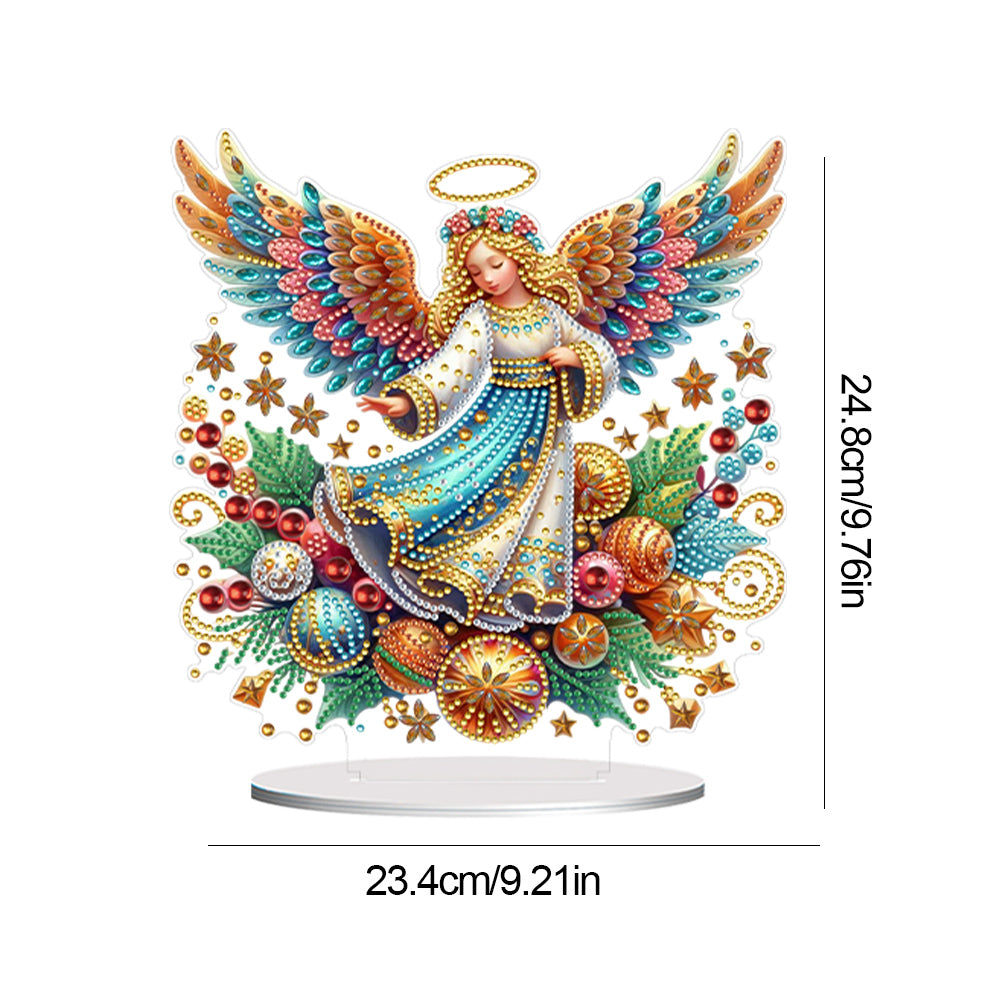 Special Shape Angel Girl Table Top Diamond Painting Ornament Kits for Bedroom