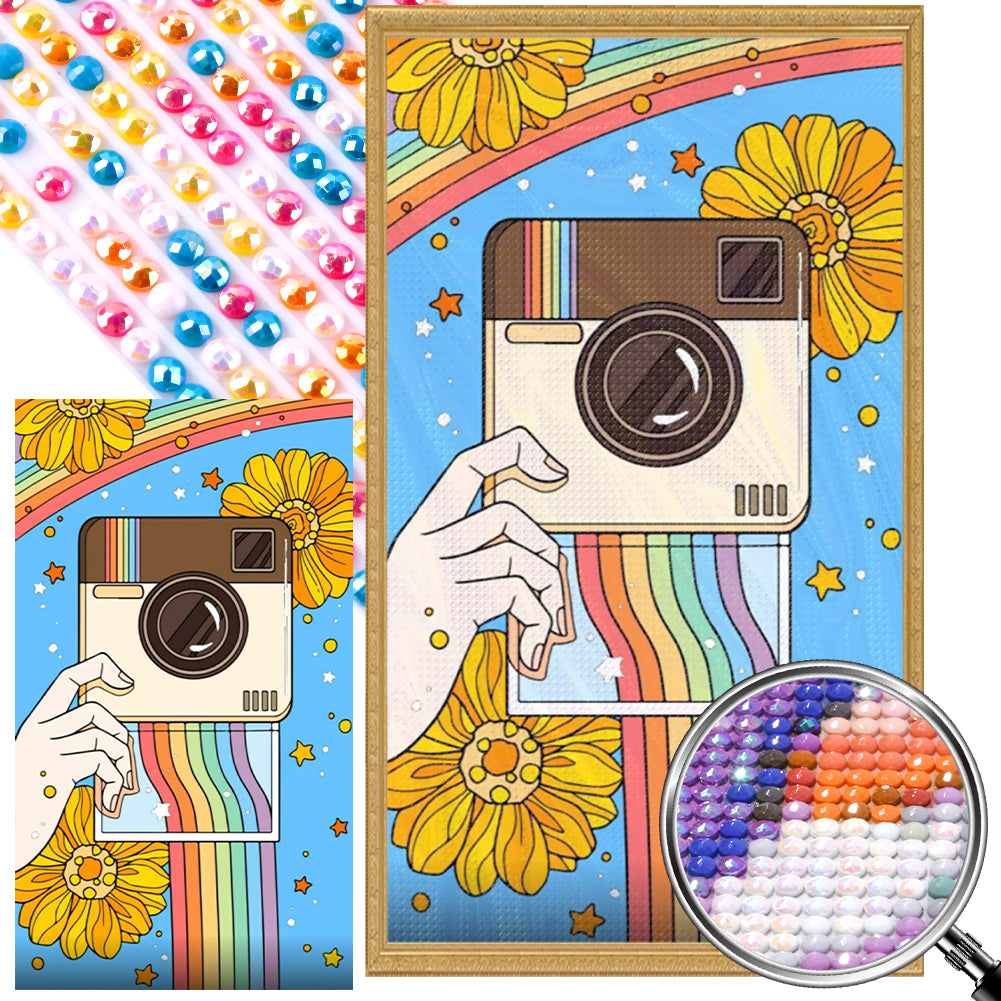 Rainbow Camera - Full AB Round Drill Diamond Painting 40*70CM