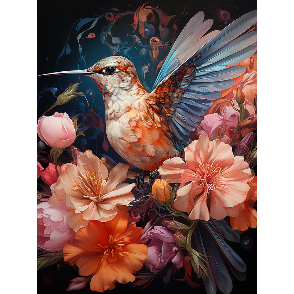 Flowers And Birds - Full Round Drill Diamond Painting 30*40CM