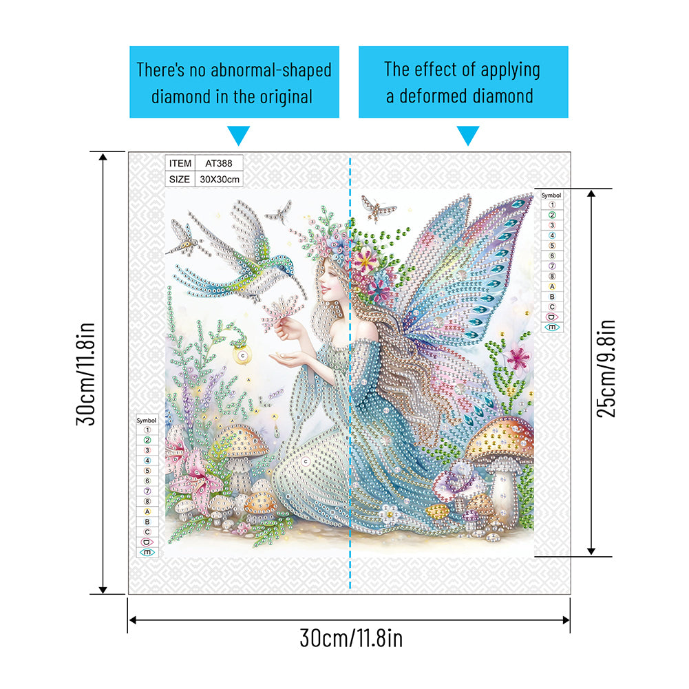 Elf Fairy - Special Shaped Drill Diamond Painting 30*30CM