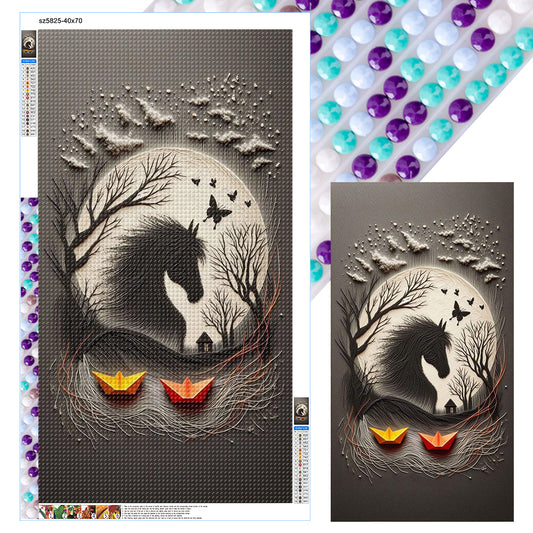 Horse - Full Round Drill Diamond Painting 40*70CM