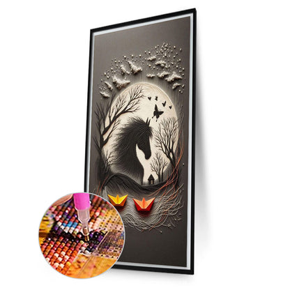 Horse - Full Round Drill Diamond Painting 40*70CM