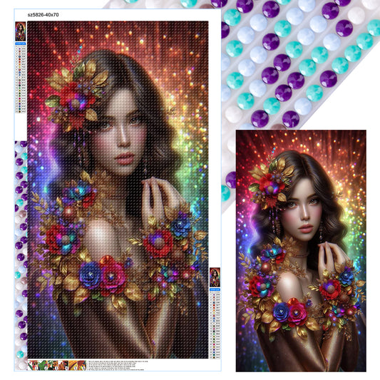 Shining Goddess - Full Round Drill Diamond Painting 40*70CM