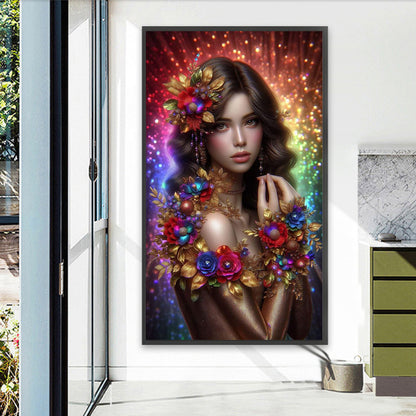 Shining Goddess - Full Round Drill Diamond Painting 40*70CM