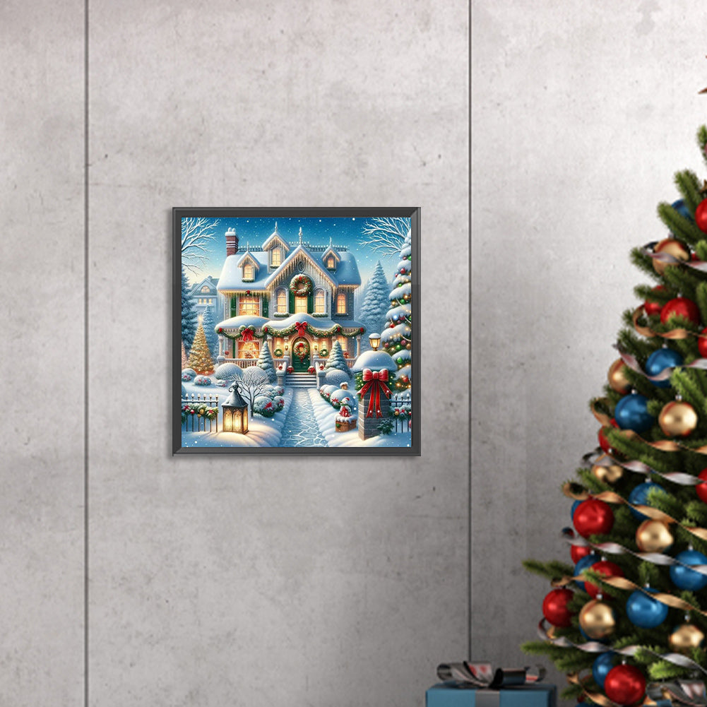 Winter Snow Scene - Full Square Drill Diamond Painting 40*40CM