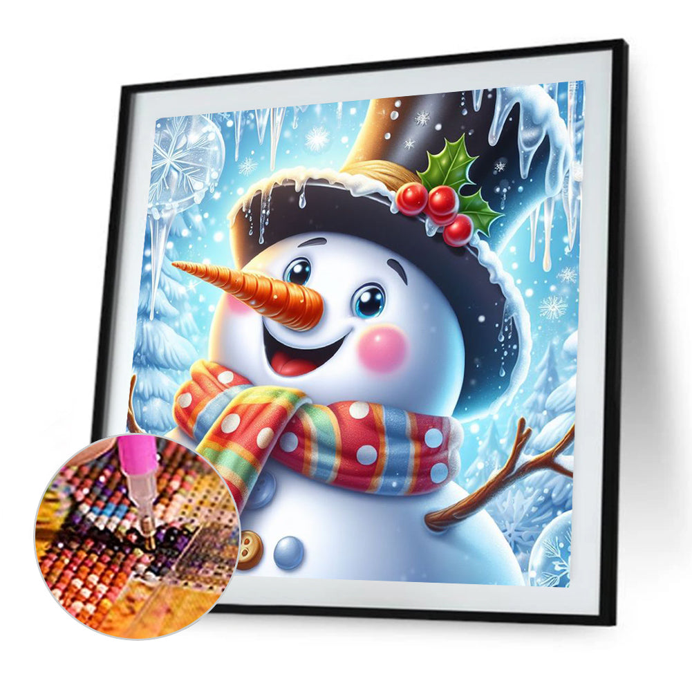 Christmas Snowman - Full Square Drill Diamond Painting 30*30CM