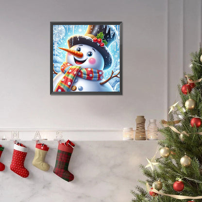 Christmas Snowman - Full Square Drill Diamond Painting 30*30CM