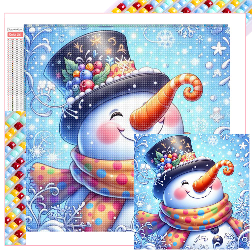 Christmas Snowman - Full Square Drill Diamond Painting 30*30CM