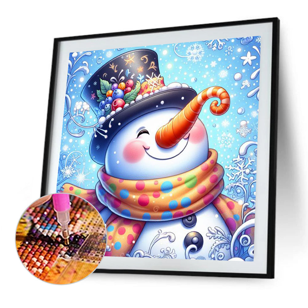 Christmas Snowman - Full Square Drill Diamond Painting 30*30CM