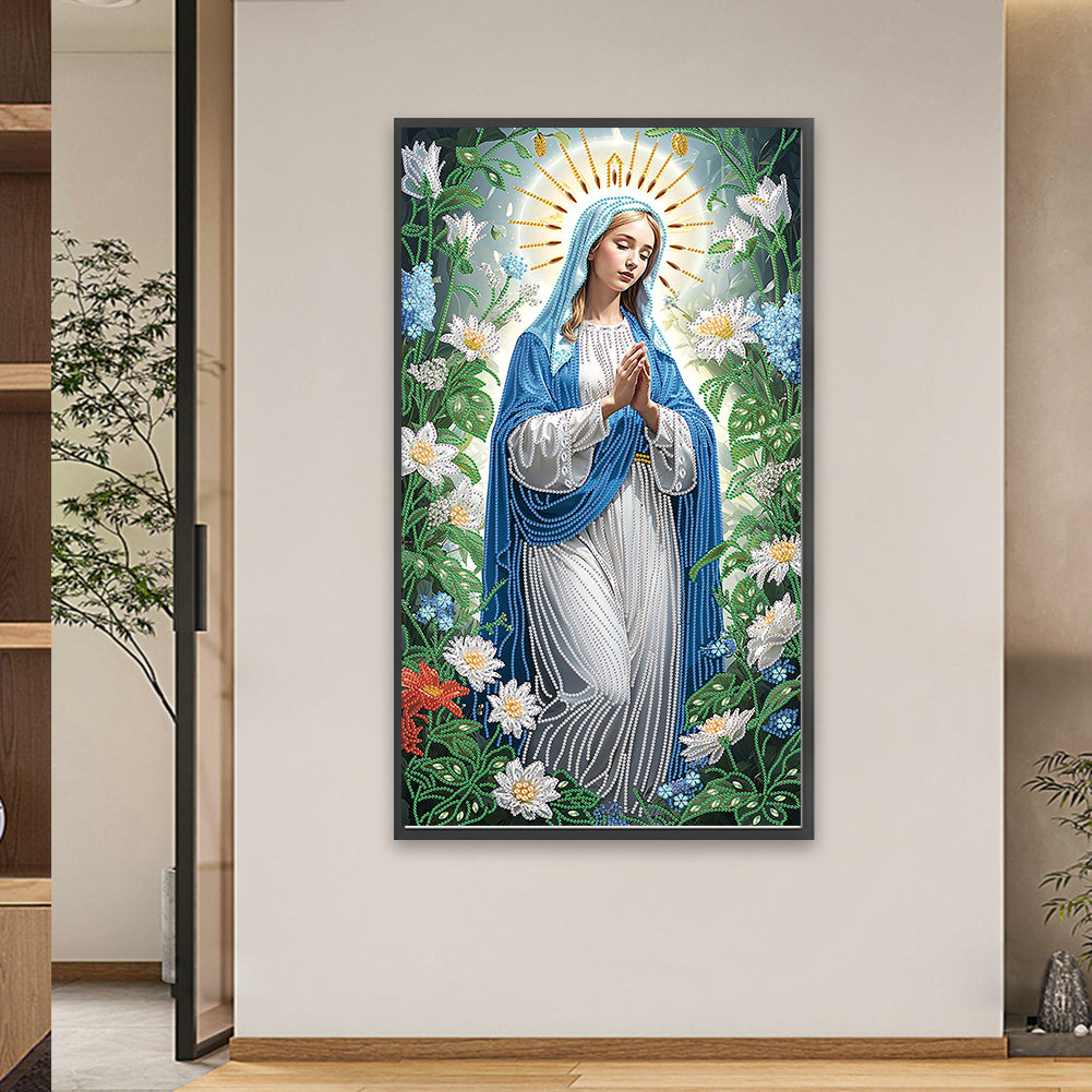 Mary Jesus Religion - Special Shaped Drill Diamond Painting 40*70CM