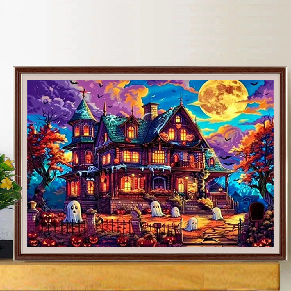 Halloween Horror Nights - Full Round Drill Diamond Painting 60*40CM