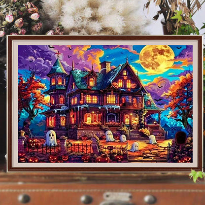 Halloween Horror Nights - Full Round Drill Diamond Painting 60*40CM