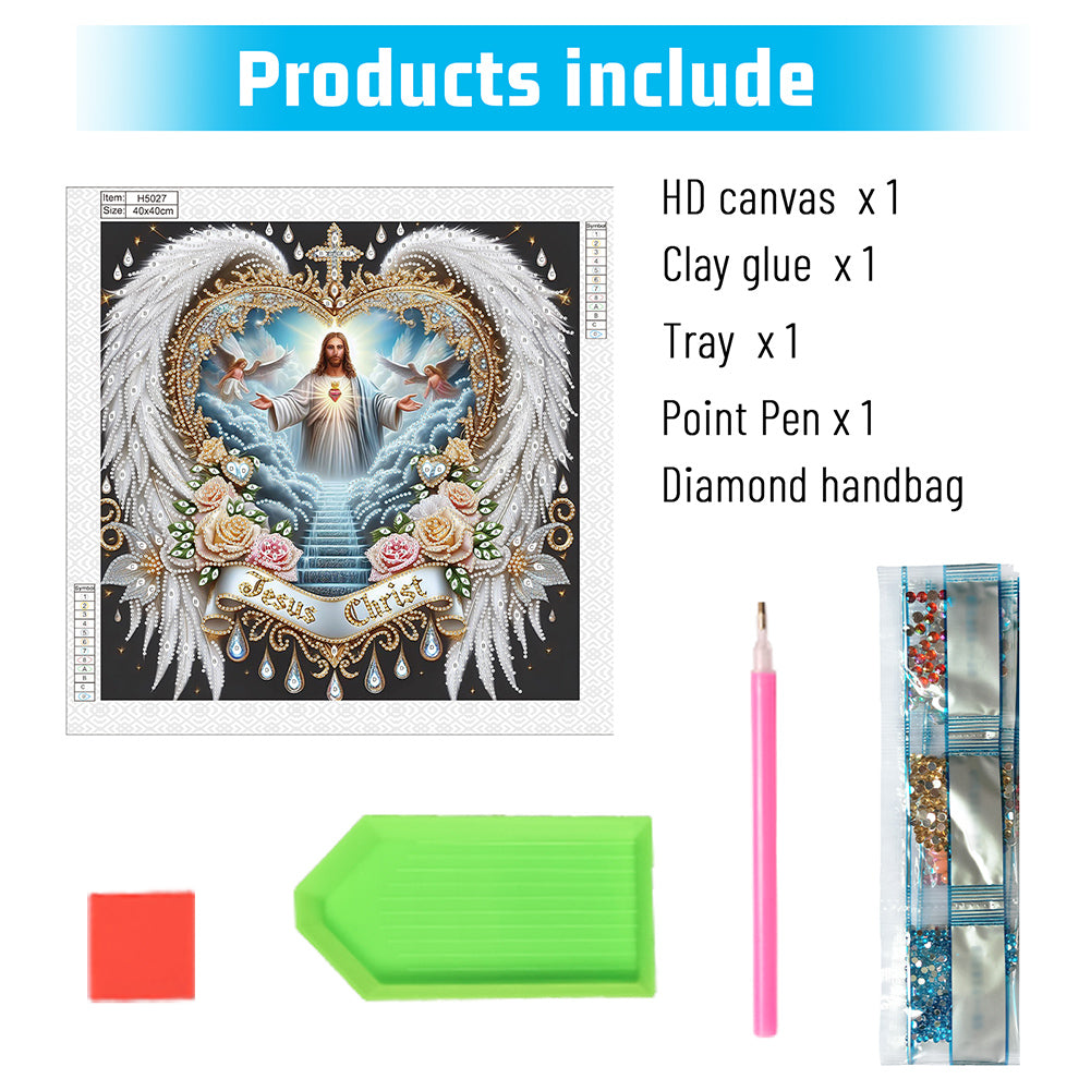 Our Lady Of Jesus - Special Shaped Drill Diamond Painting 40*40CM