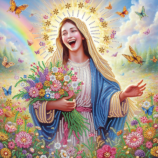 Our Lady Of Jesus - Special Shaped Drill Diamond Painting 40*40CM