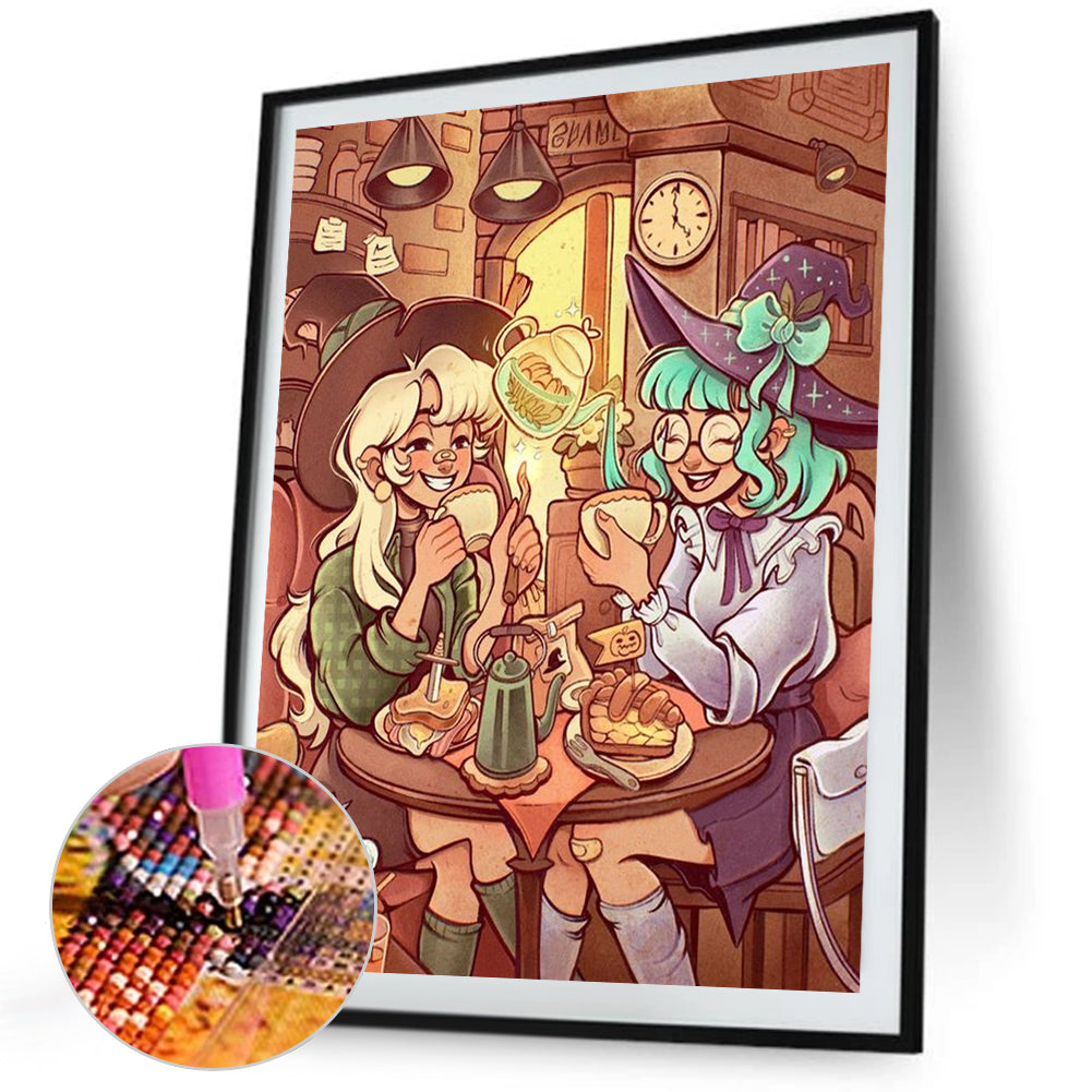 Comic Girl - Full Square Drill Diamond Painting 40*50CM