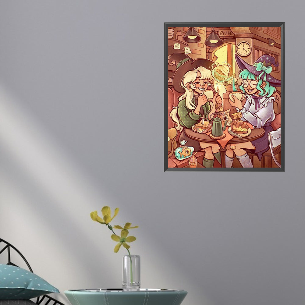 Comic Girl - Full Square Drill Diamond Painting 40*50CM