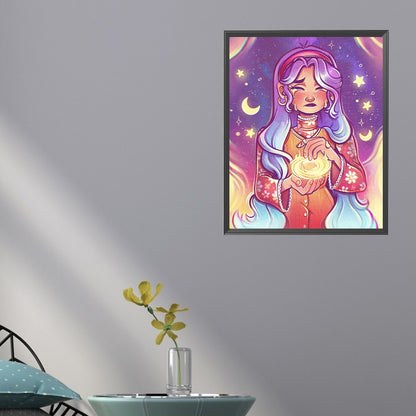 Comic Girl - Full Square Drill Diamond Painting 40*50CM