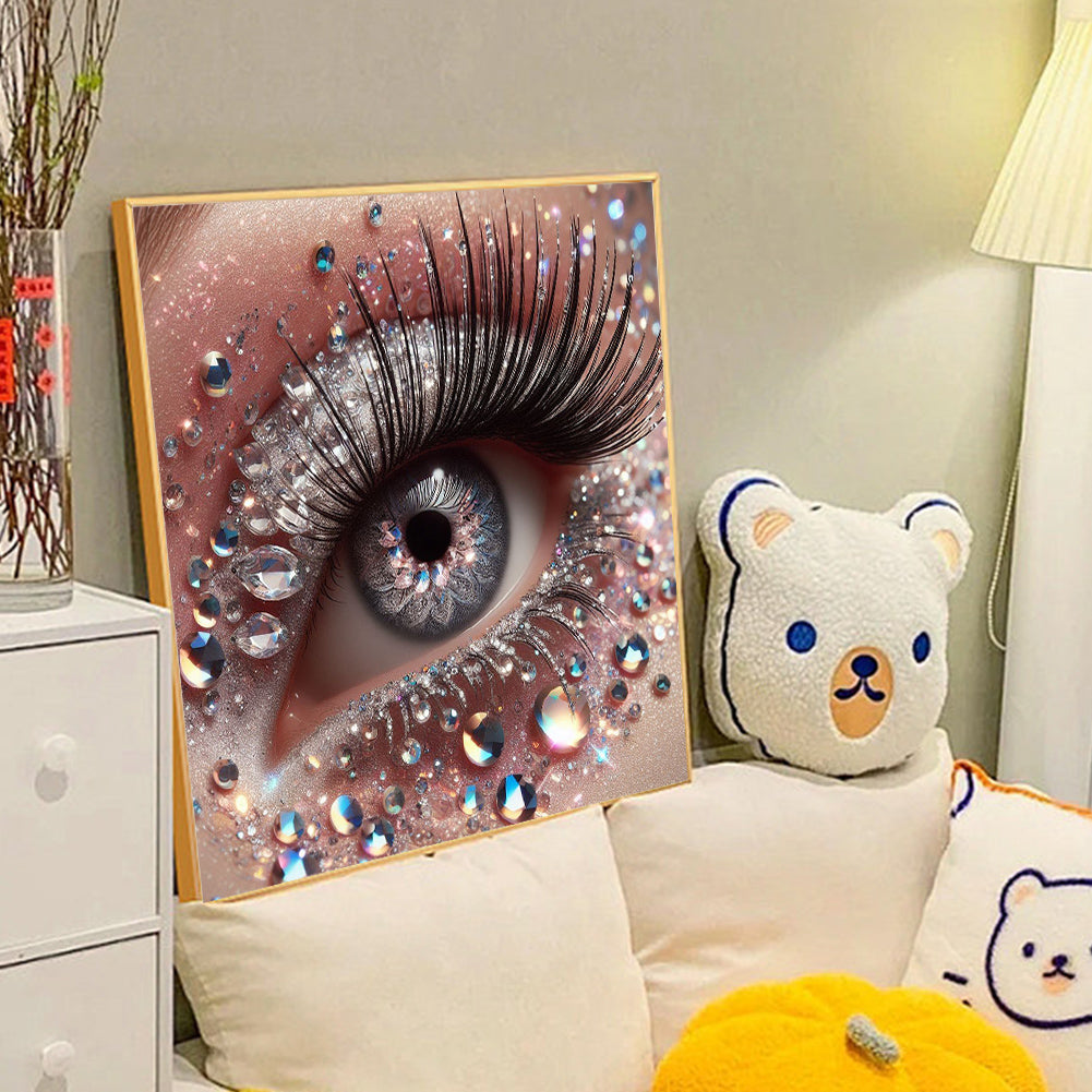 Diamond Decorated Eyes - Full Round Drill Diamond Painting 40*40CM